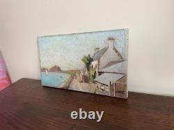 Old Painting Oil on Panel J. B Maurice VECKER (1899-1988) Trégastel 1933