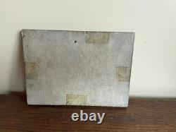 Old Painting Oil on Panel J. B Maurice VECKER (1899-1988) View of Village