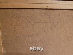 Old Painting, Oil on Panel, Painting, Haut Doubs, Signed, Landscape, Oil