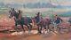Old Painting Oil On Panel School Of Barbizon Normandy Horse Lecourt