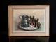 Old Painting Oil On Panel Still Life French School Van Der Voort