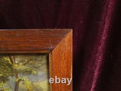 Old Painting Oil on Wood HSP French School of Barbizon Forest 19th Century