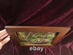 Old Painting Oil on Wood HSP French School of Barbizon Forest 19th Century