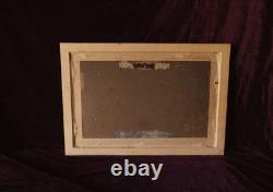Old Painting Oil on Wood Seascape Seaside Brittany Normandy DLG 19th Century