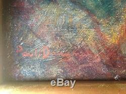Old Painting Paul Dangmann (1899-1947) Scèhe Erotique Oil On Panel Signed