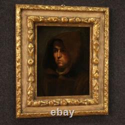 Old Painting Portrait Of Monk Religious Painting Oil On Canvas 700