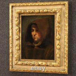 Old Painting Portrait Of Monk Religious Painting Oil On Canvas 700