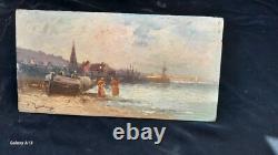 Old Painting Return from Fishing