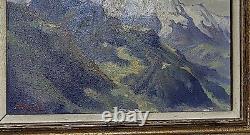 Old Painting SAVOYARD oil on Wood Panel Isorel Signed 37cm X 29cm