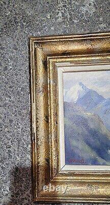 Old Painting SAVOYARD oil on Wood Panel Isorel Signed 37cm X 29cm