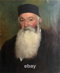 Old Painting Signed Emile Bin, Portrait, Oil On Canvas, Painting, 19th