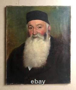 Old Painting Signed Emile Bin, Portrait, Oil On Canvas, Painting, 19th