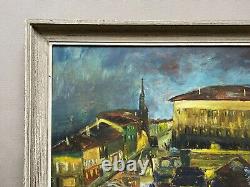 Old Painting Signed, Framed, Fair, Oil on Canvas, Painting, 20th Century