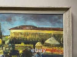 Old Painting Signed, Framed, Fair, Oil on Canvas, Painting, 20th Century
