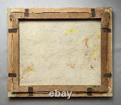 Old Painting Signed, Framed, Fair, Oil on Canvas, Painting, 20th Century