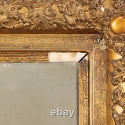 Old Painting Winter Scene Oil on Canvas Europe 19th Century Original