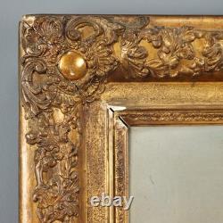 Old Painting Winter Scene Oil on Canvas Europe 19th Century Original