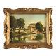 "old Painting By Carlo Sartorelli 1930 Landscape Oil On Canvas Frame"