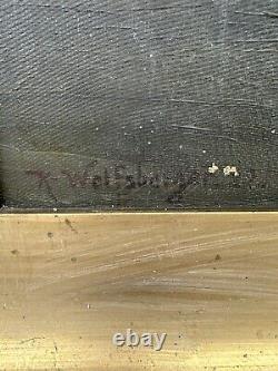 Old Painting by Karl Wolfsberger (1889-1962) 85x65 oil on panel, Framed