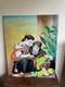 Old Painting Oil On Canvas Mounted On Panel R. Debeaumon 20th Century Characters