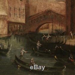 Old Paintings Venice Oil On Canvas With Gilded 19th Century Frame 800