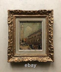 Old Paintings, Views of Venice, Pair of Oil on Canvas, Painting, 20th Century