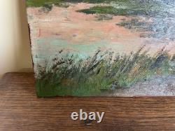 Old Panel Painting to Decipher (late 19th century) NIEUPORT 1897