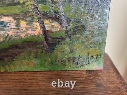 Old Panel Painting to Decipher (late 19th century) NIEUPORT 1897