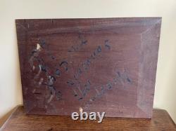 Old Panel Painting to Decipher (late 19th century) NIEUPORT 1897
