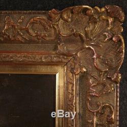 Old Picture Night Landscape Oil Painting Frame 800 19th Century