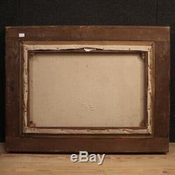 Old Picture Night Landscape Oil Painting Frame 800 19th Century