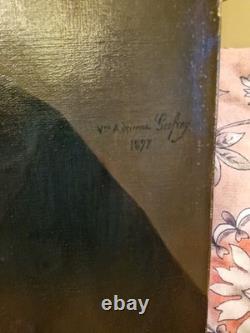 Old Portrait of a Man, Oil on Canvas, Signed and Dated