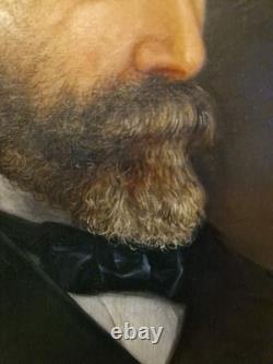 Old Portrait of a Man, Oil on Canvas, Signed and Dated