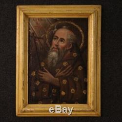 Old Religious Painting Oil Painting On Canvas 1700 Italian Saint Sacred Art