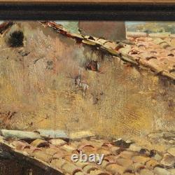 Old Signed Painting by Domenico Pennacchini, Oil on Panel, 1800s Original