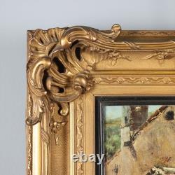 Old Signed Painting by Domenico Pennacchini, Oil on Panel, 1800s Original