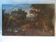 Old Table Oil On Canvas Characters Antique Landscape Italy Epoque Xviii Th