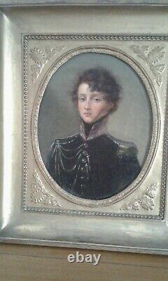 Old Table Oil On Canvas. Portrait Quality. Duc De Guiche Young. Nineteenth