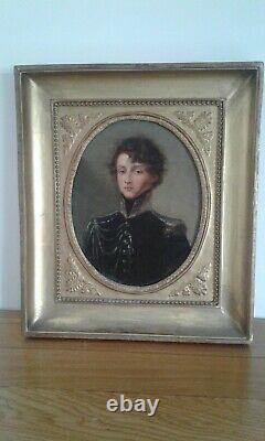 Old Table Oil On Canvas. Portrait Quality. Duc De Guiche Young. Nineteenth