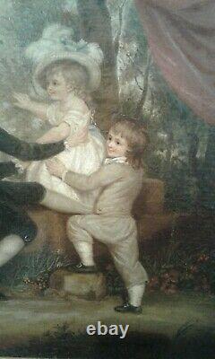 Old Table Oil On The Web. Kids. End 18th. Follower Joshua Reynolds