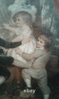Old Table Oil On The Web. Kids. End 18th. Follower Joshua Reynolds