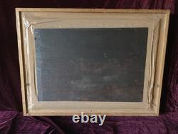 Old Table Oil Painting Flemish School of Barbizon 17th 18th Gilded Frame