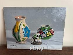 Old Table Oil on Panel J. B Maurice VECKER (1899-1988) Still Life