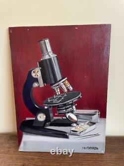 Old Table Oil on Panel J. B Maurice VECKER 1899-1988 Still Life