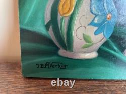 Old Table Oil on Panel J. B Maurice VECKER (1899-1988) Still Life