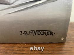 Old Table Oil on Panel J. B Maurice VECKER 1899-1988 Still Life