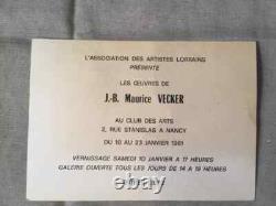 Old Table Oil on Panel J. B Maurice VECKER (1899-1988) Still Life