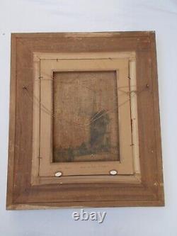 Old Table Painting Oil on Canvas Mill Farmer Flanders Paul Flaubert