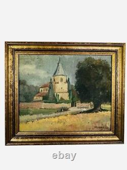 Old Table by Hommel (XX) Signed and Dated 1969 Oil on Canvas Religious Church