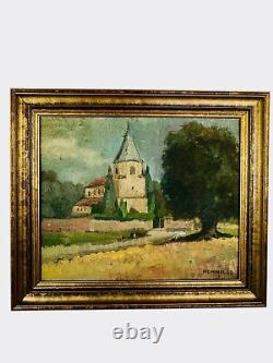Old Table by Hommel (XX) Signed and Dated 1969 Oil on Canvas Religious Church